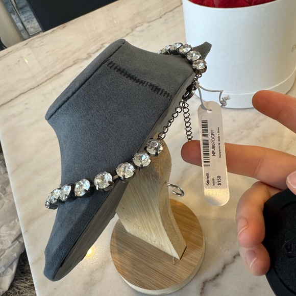 NWT Gorgeous SORRELLI Tennis Clear Crystal Chocker - Picture 5 of 8